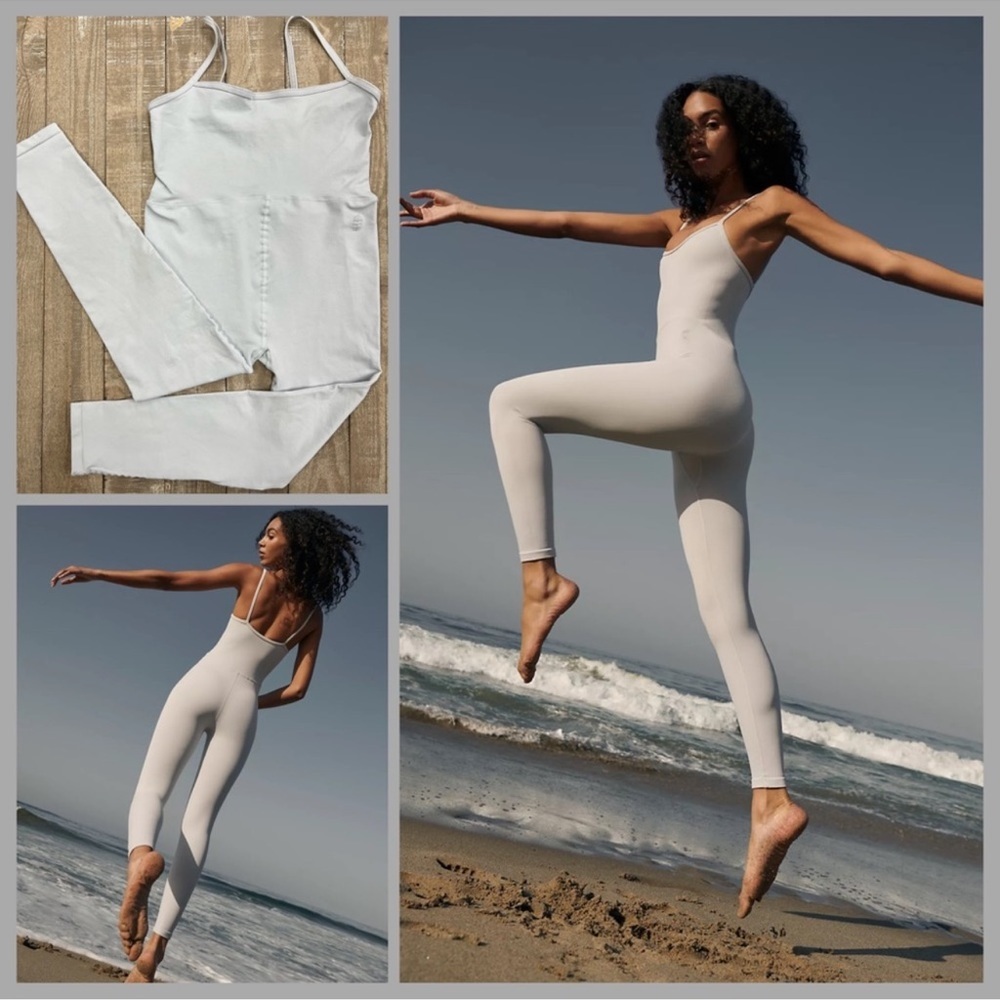FREE PEOPLE x The Class | ✨NWOT✨ Odette Onesie in Glacier Grey